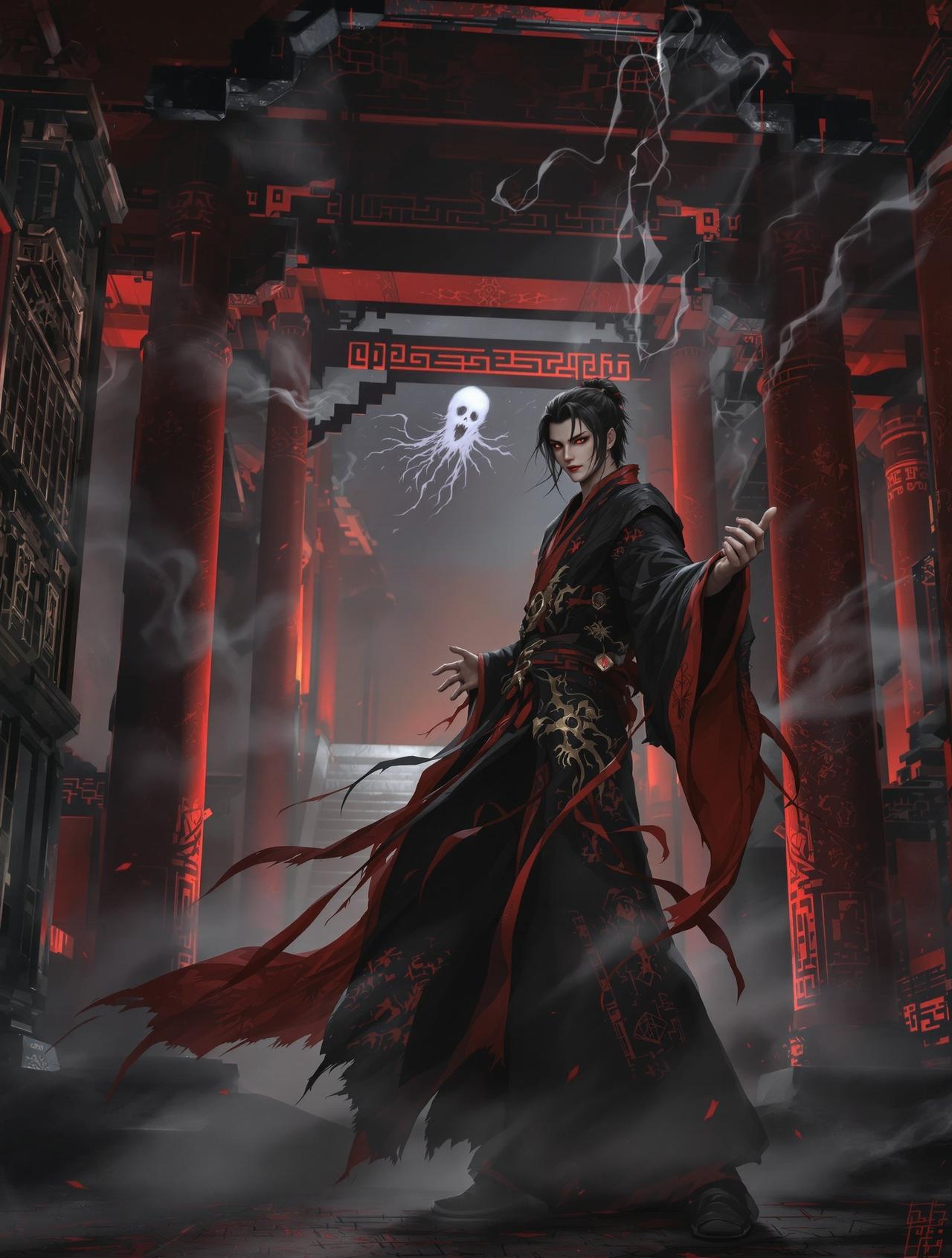 日漫网站 - 镇魂师传奇，东方奇幻题材短剧，千年古镇突发诡异事件，少年镇魂师携祖传法器降妖除魔。鬼魅横行的人间，谁才是真正的守护者？